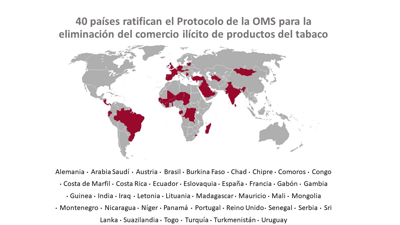 Hoy entra en vigor el Protocolo de la OMS para la eliminación del comercio ilícito de tabaco