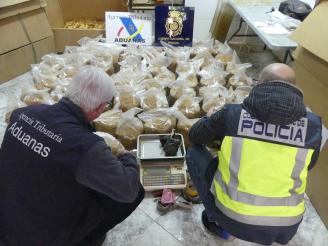 Incautados más de 300 kilos de tabaco de contrabando en Murcia